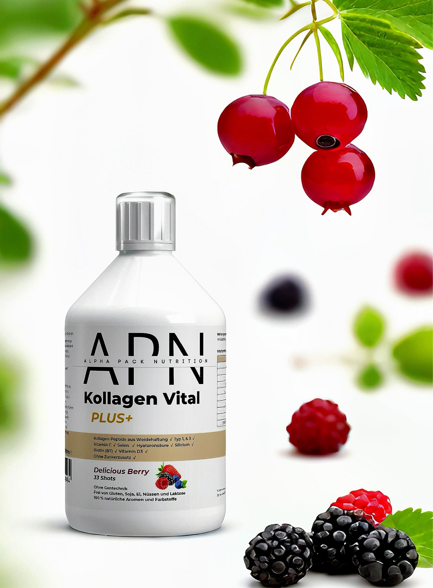 Kollagen Vital  PLUS+ Shots - Wild Berry  - 500ml
