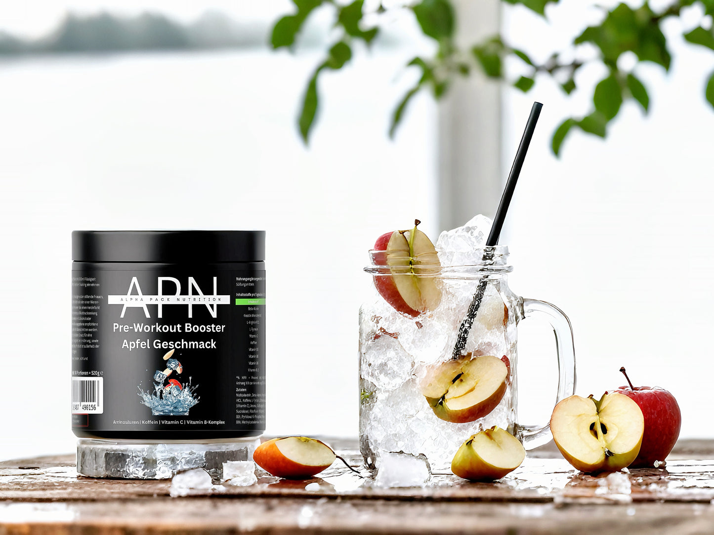 “Pre-Workout Booster – Apfelgeschmack: Mehr Energie, Fokus und Pump”