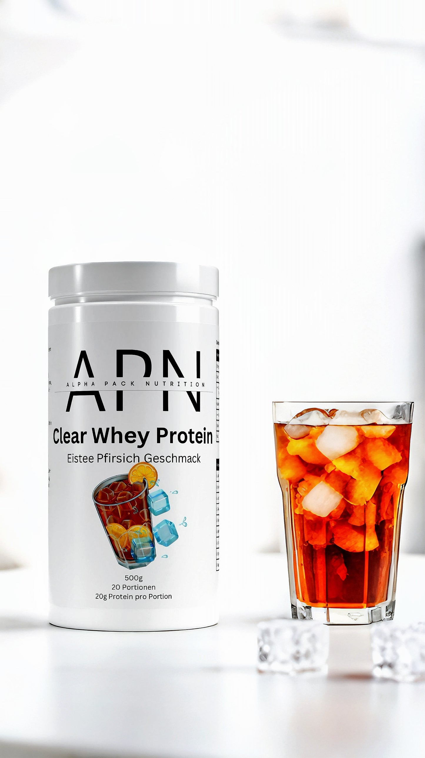🍑 Cross Flow mikrofiltriertes Whey Protein – Ice Tea Peach 🧊🍑