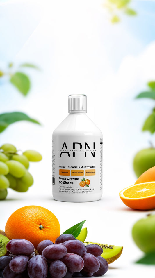 “Ultra+ Multivitamin – Geschmack Orange: Dein täglicher Shot für umfassende Versorgung”
