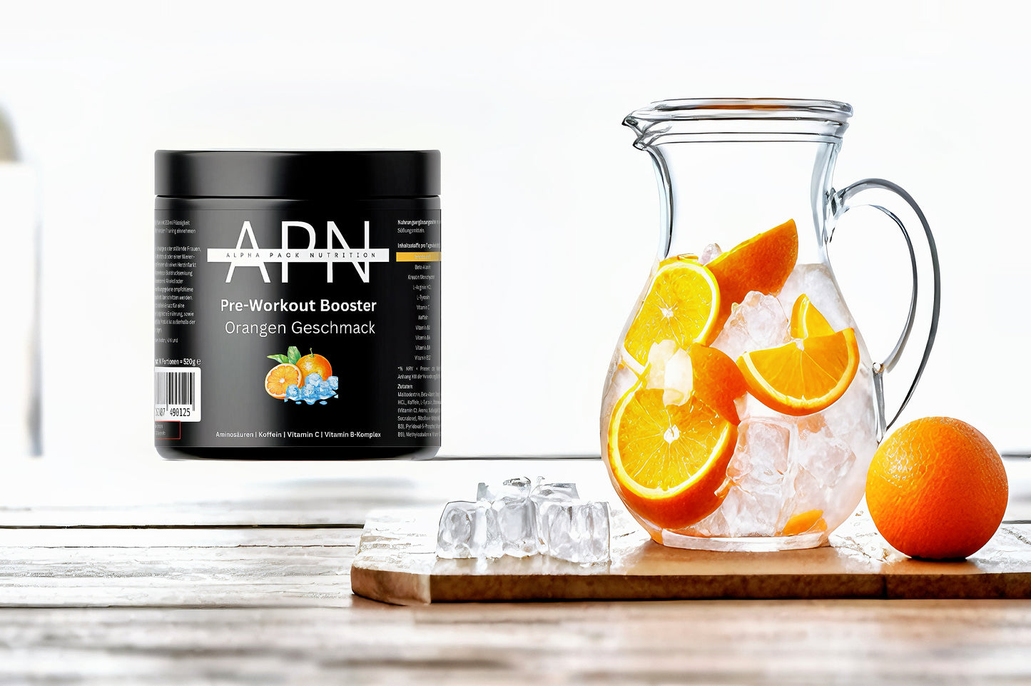“Pre-Workout Booster – Orangengeschmack: Explosive Energie, Fokus und Pump”